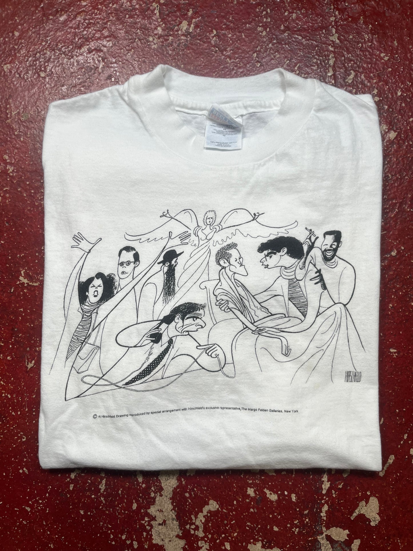 90s Al Hirschfeld Drawing Tee