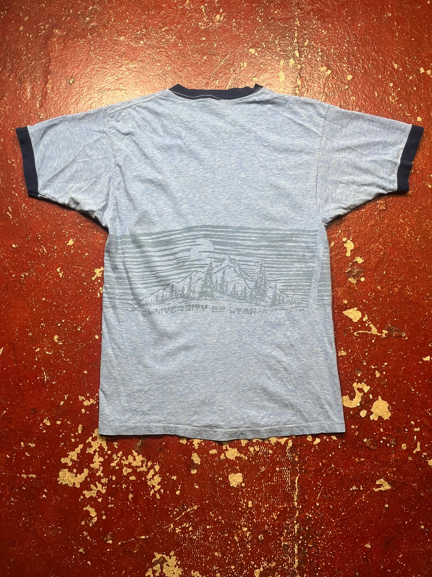 70s/80s University Of Utah Wrap Around Tee