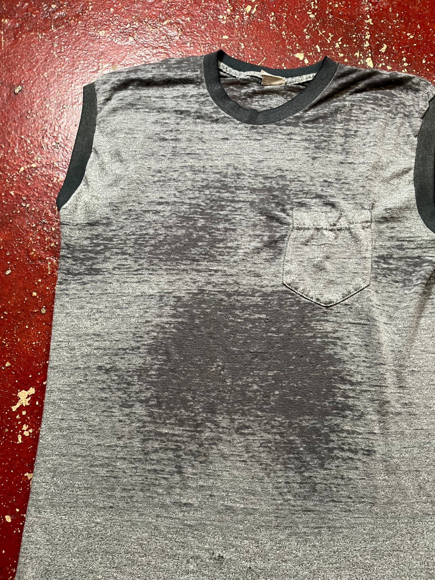 70s Grey Sleeveless Shirt