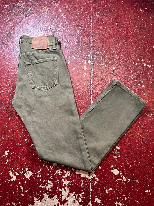 90s Levi’s 501s Green Jeans