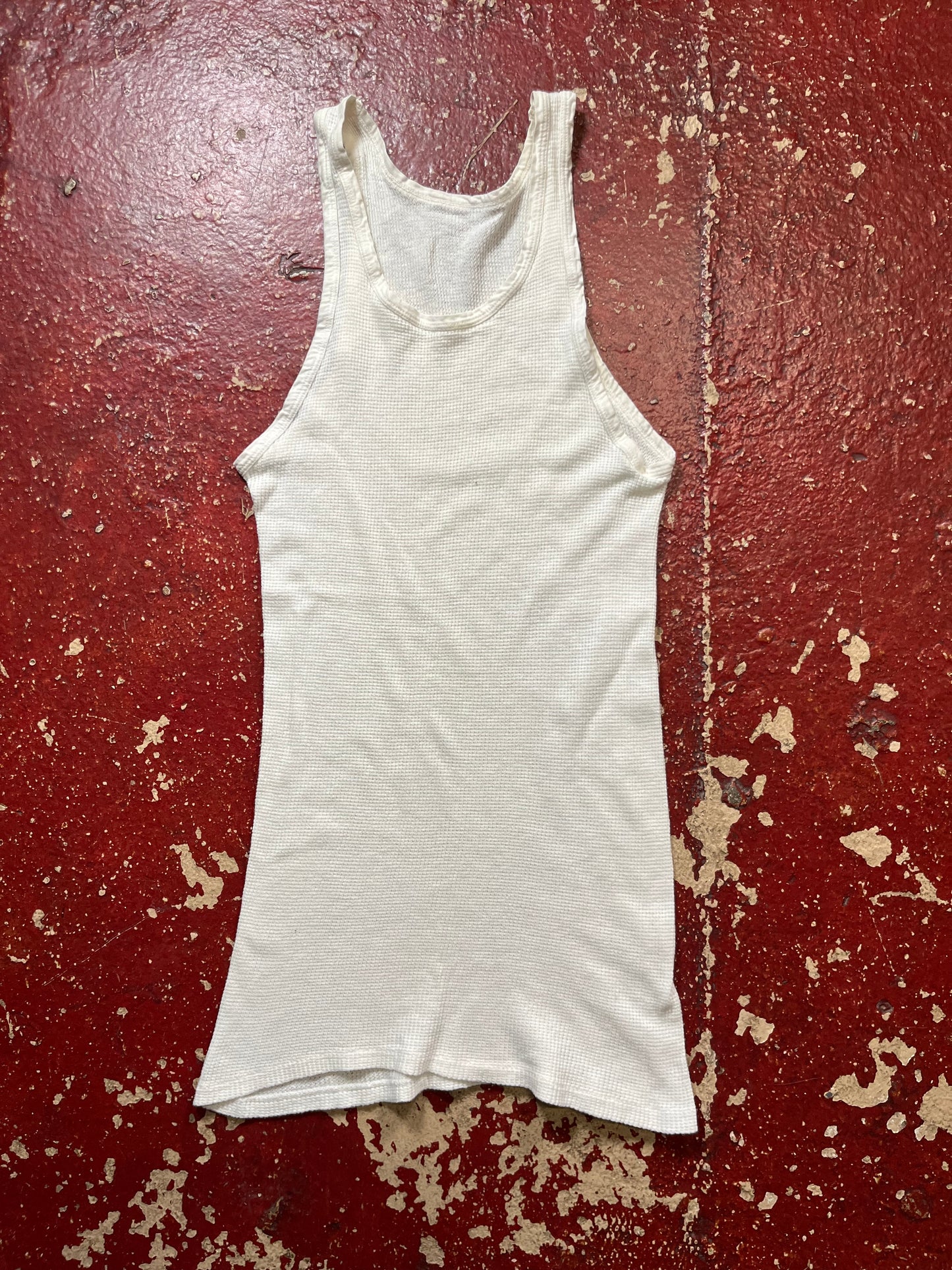 60s/70s White Tank Top