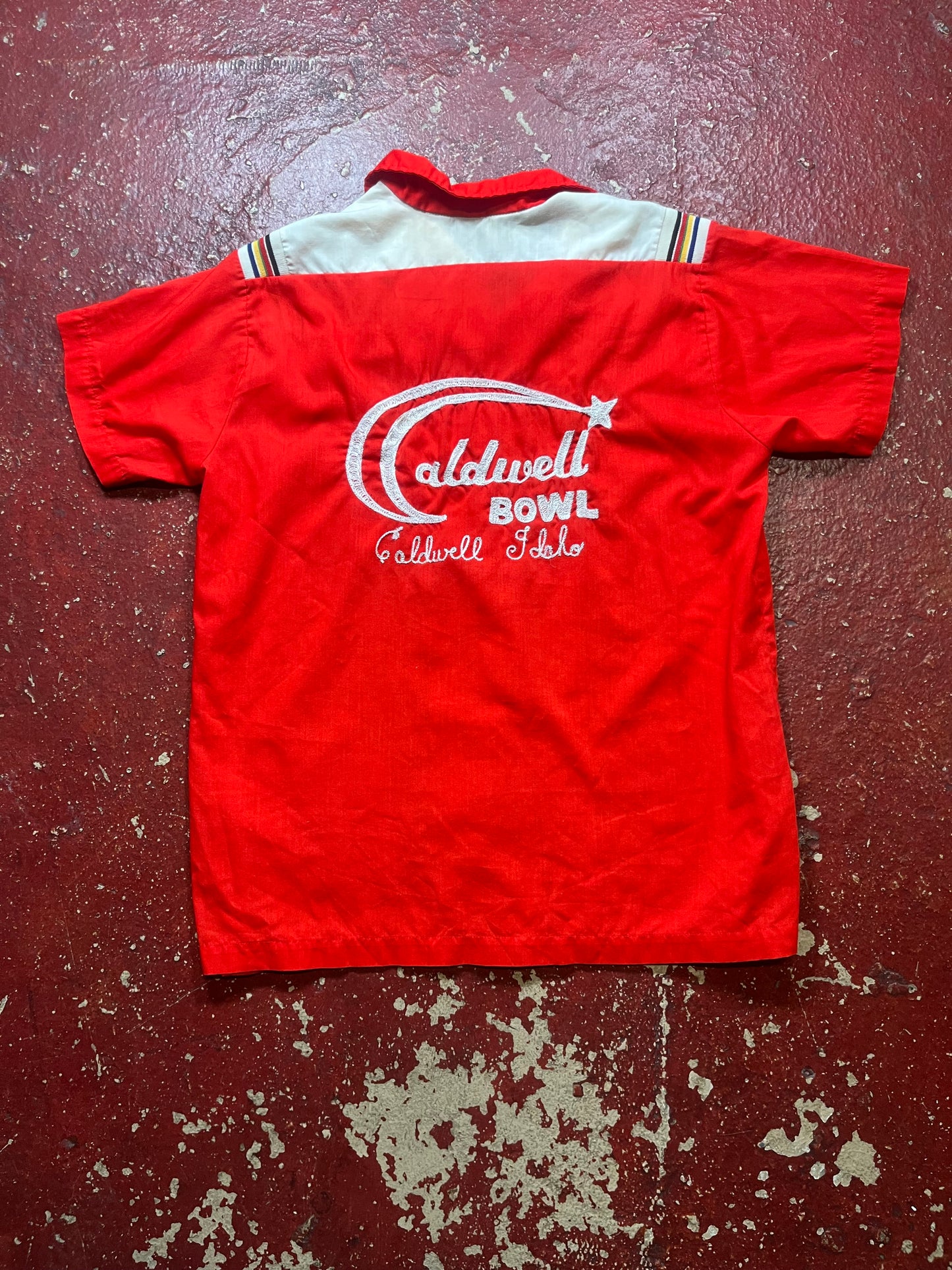 70s Caldwell Bowl Chainstitched Bowling Shirt