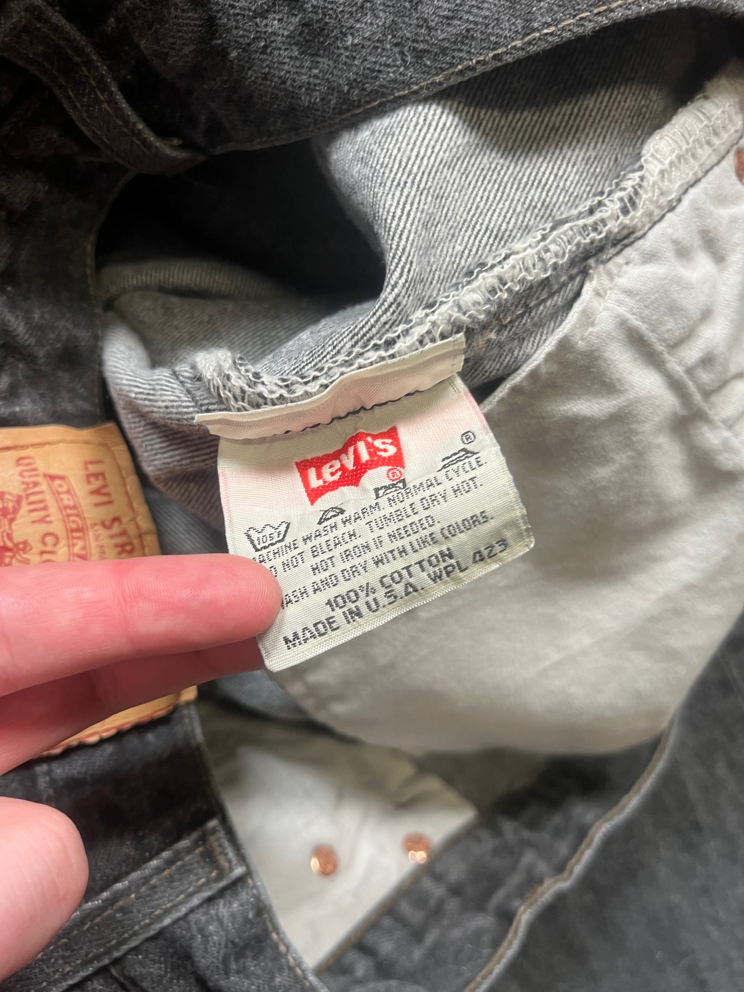 90s Levi’s 501s Black Jeans