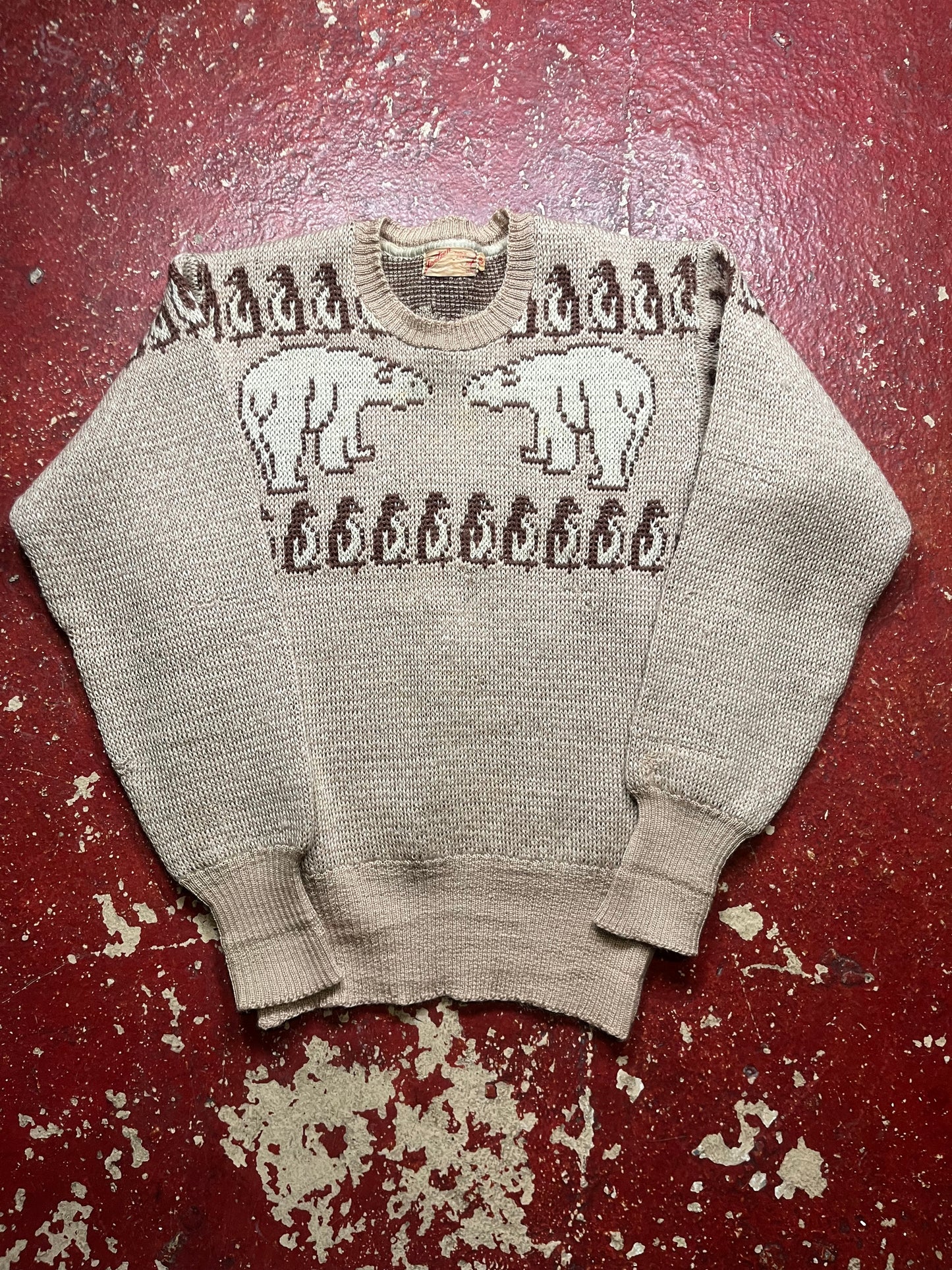 40s Jantzen Arctic Print Sweater