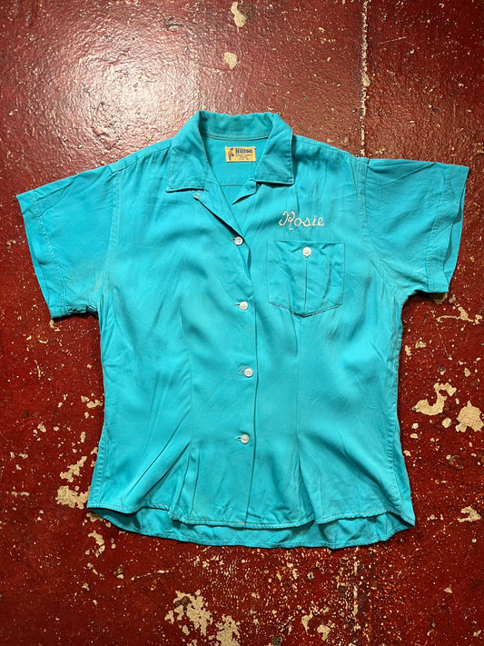 50s/60s Hilton Bell Tel Rayon Bowling Shirt