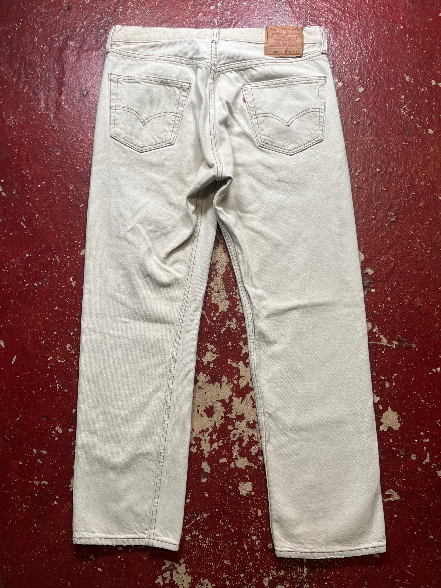 90s Levis 501s Khaki Jeans