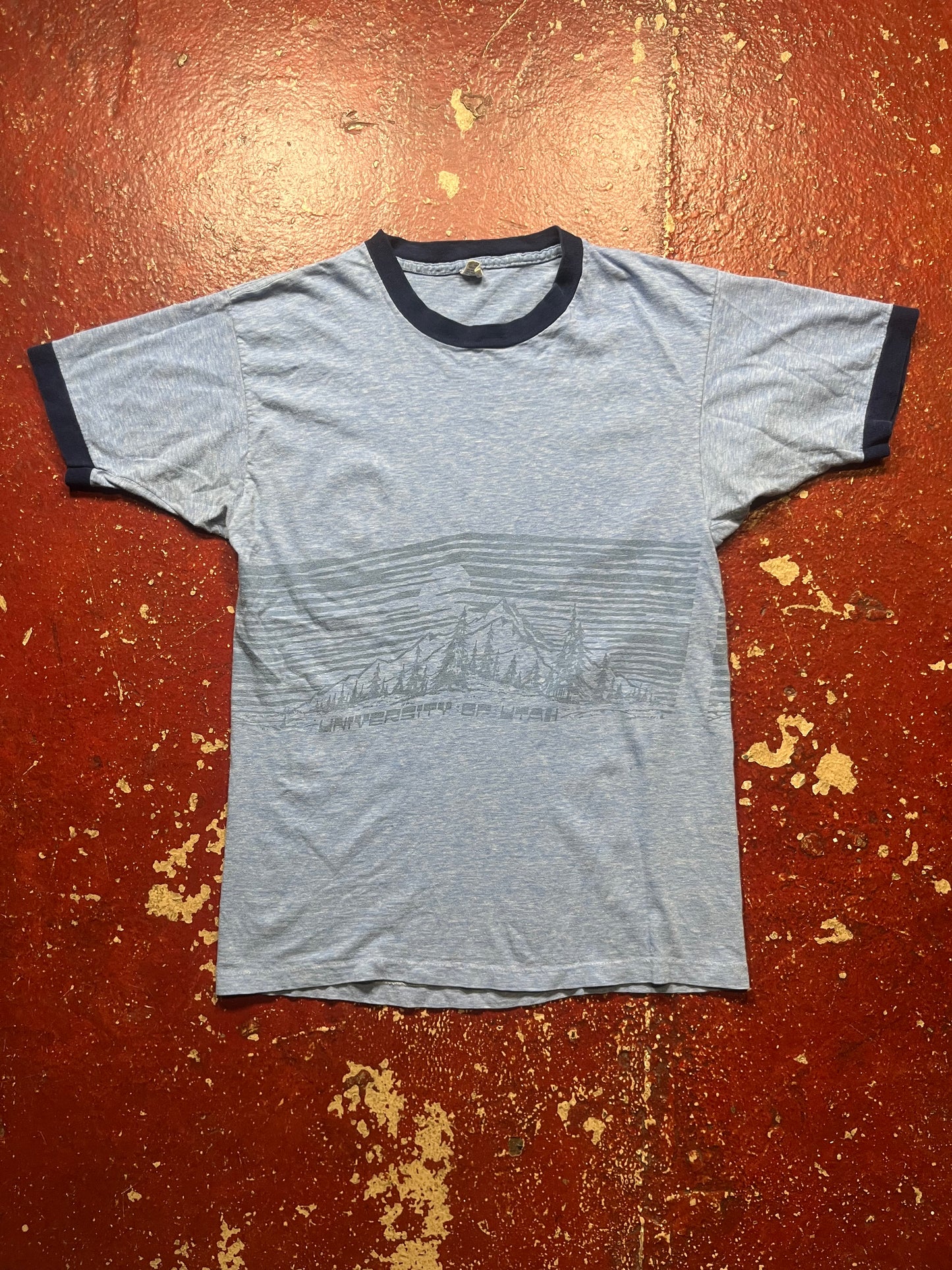 70s/80s University Of Utah Wrap Around Tee