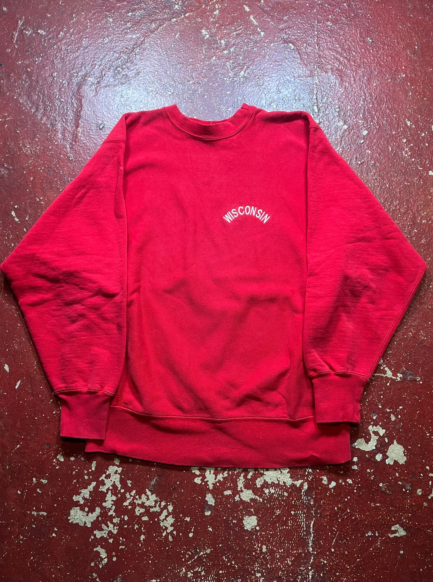80s Champion Reverse Weave Wisconsin Crewneck