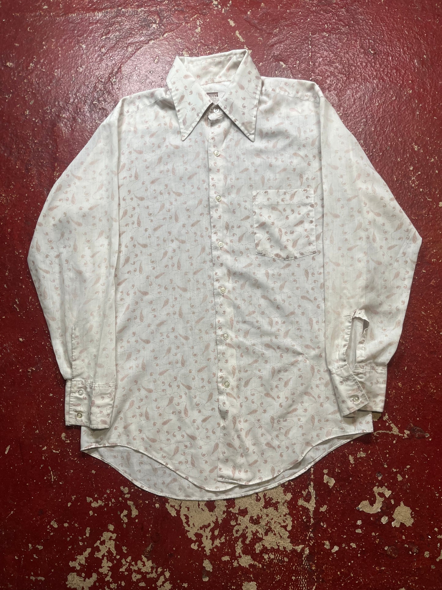 70s Montgomery Ward Long Sleeve Button Up Shirt
