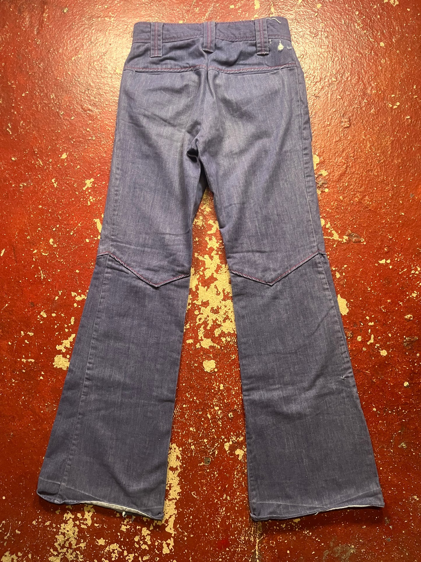 70s Navy Blue Bell Bottom Pants