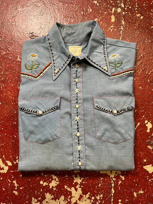 70s Big Mac Sun Chambray Long Sleeve Shirt