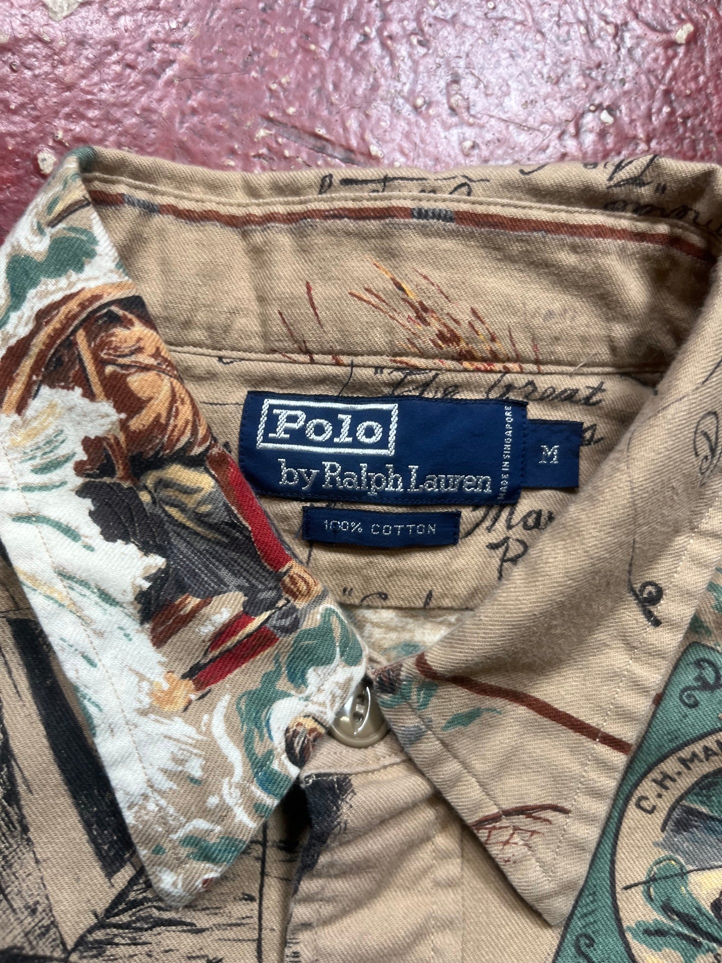 90s Polo Sportsman Fly Fishing Long Sleeve Shirt