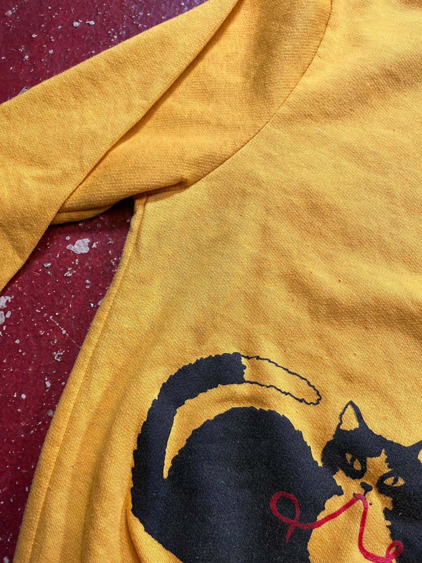 70s Cat Two Tone Crewneck