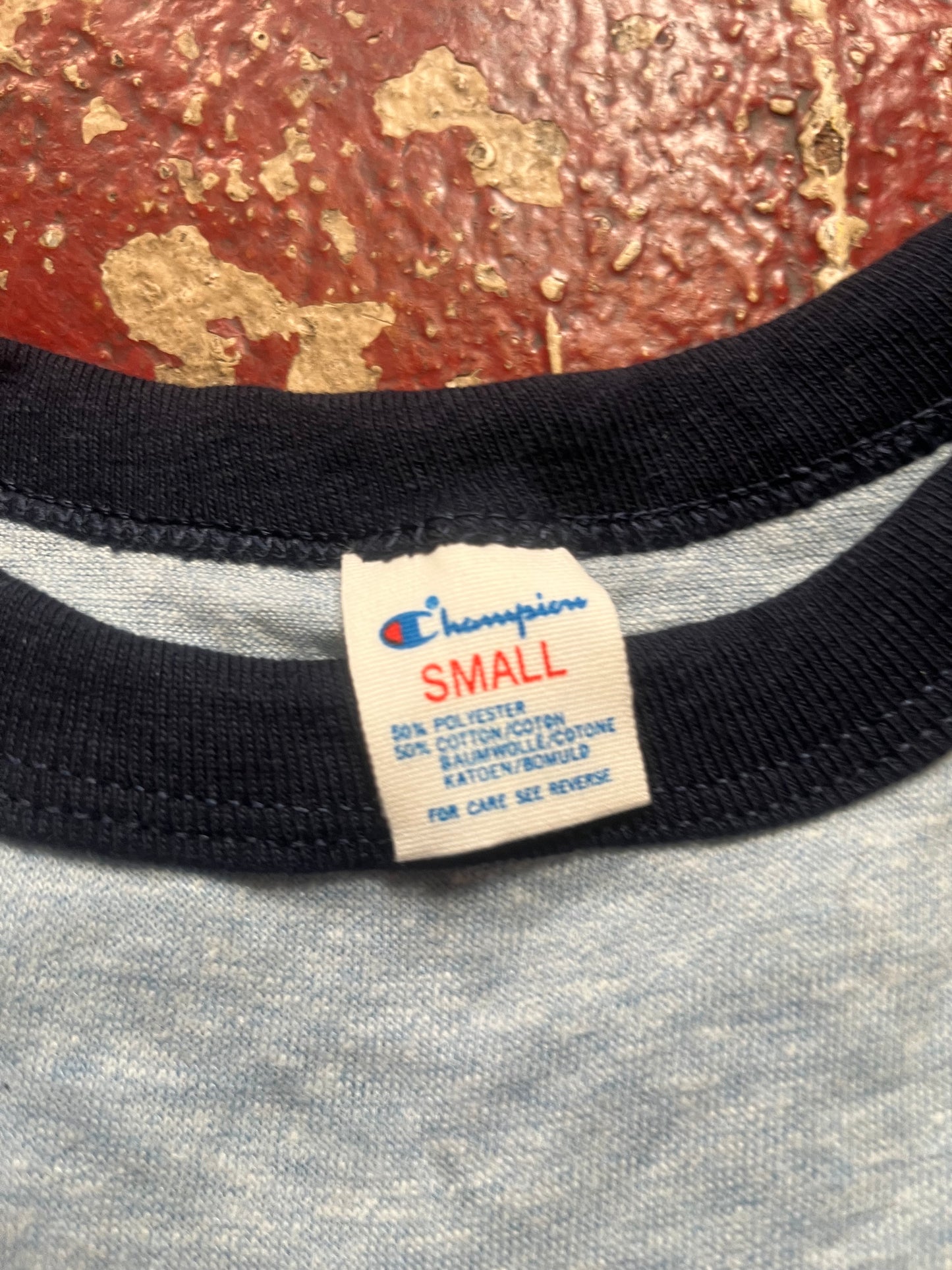 80s Champion Olympian Fitness World Ringer Tee