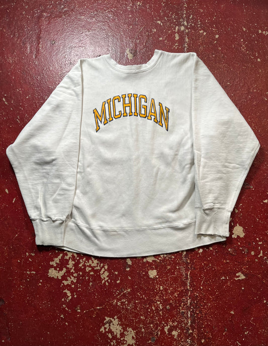 80s Champion Reverse Weave Michigan Crewneck