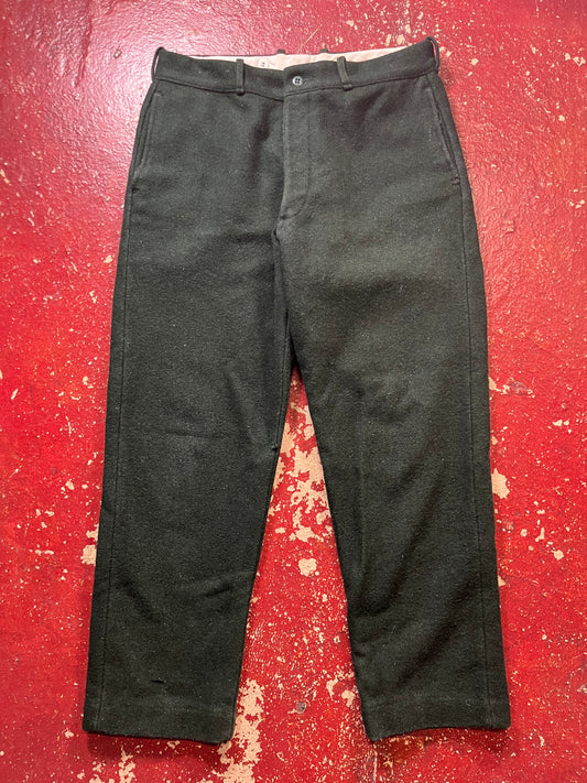 60s LL Bean Green Wool Pants