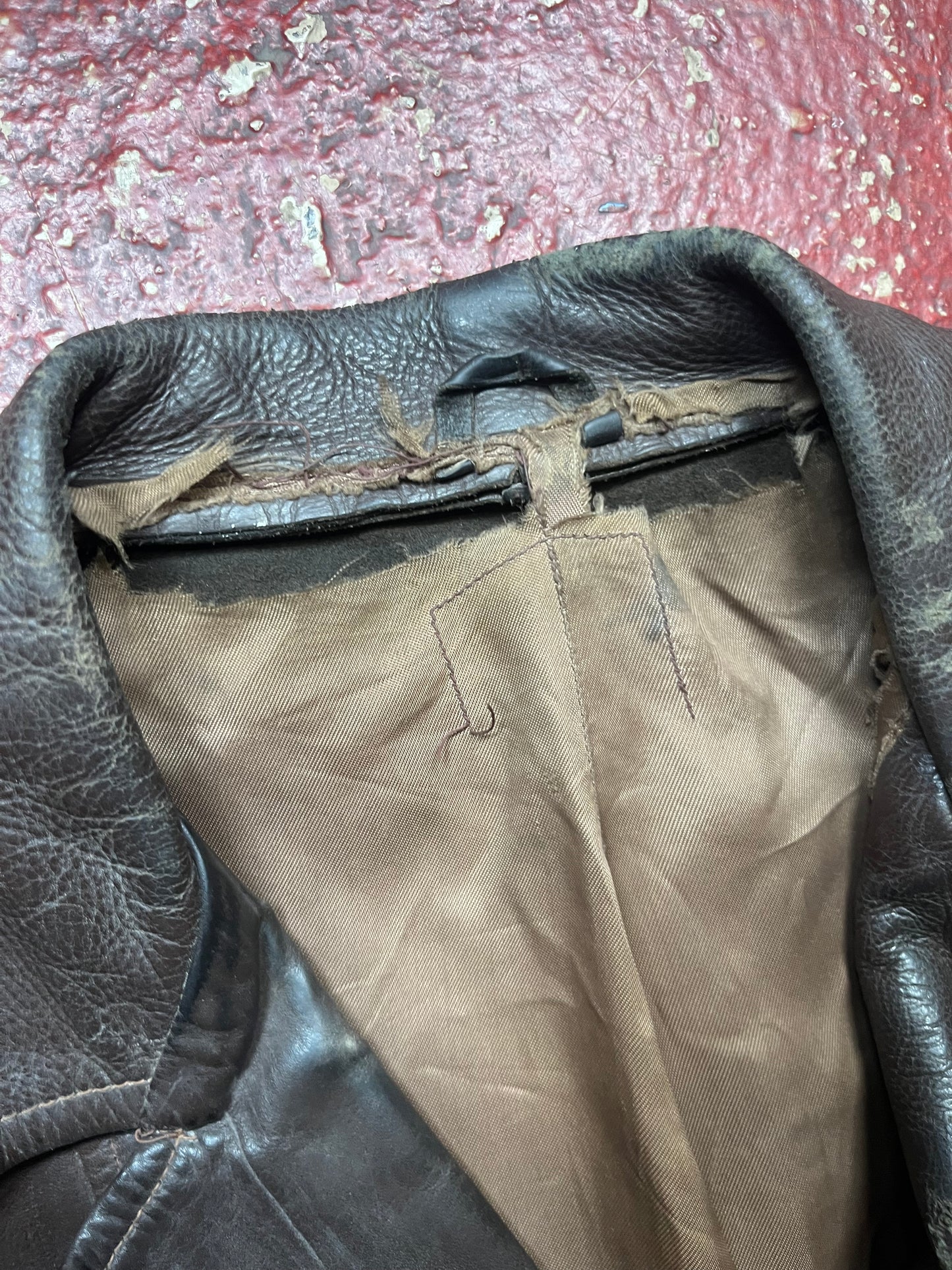 40s/50s Leather Blazer Jacket