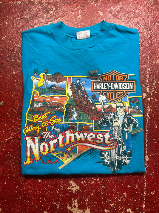 1987 Harley Davidson “Best Way To See The Northwest” Tee