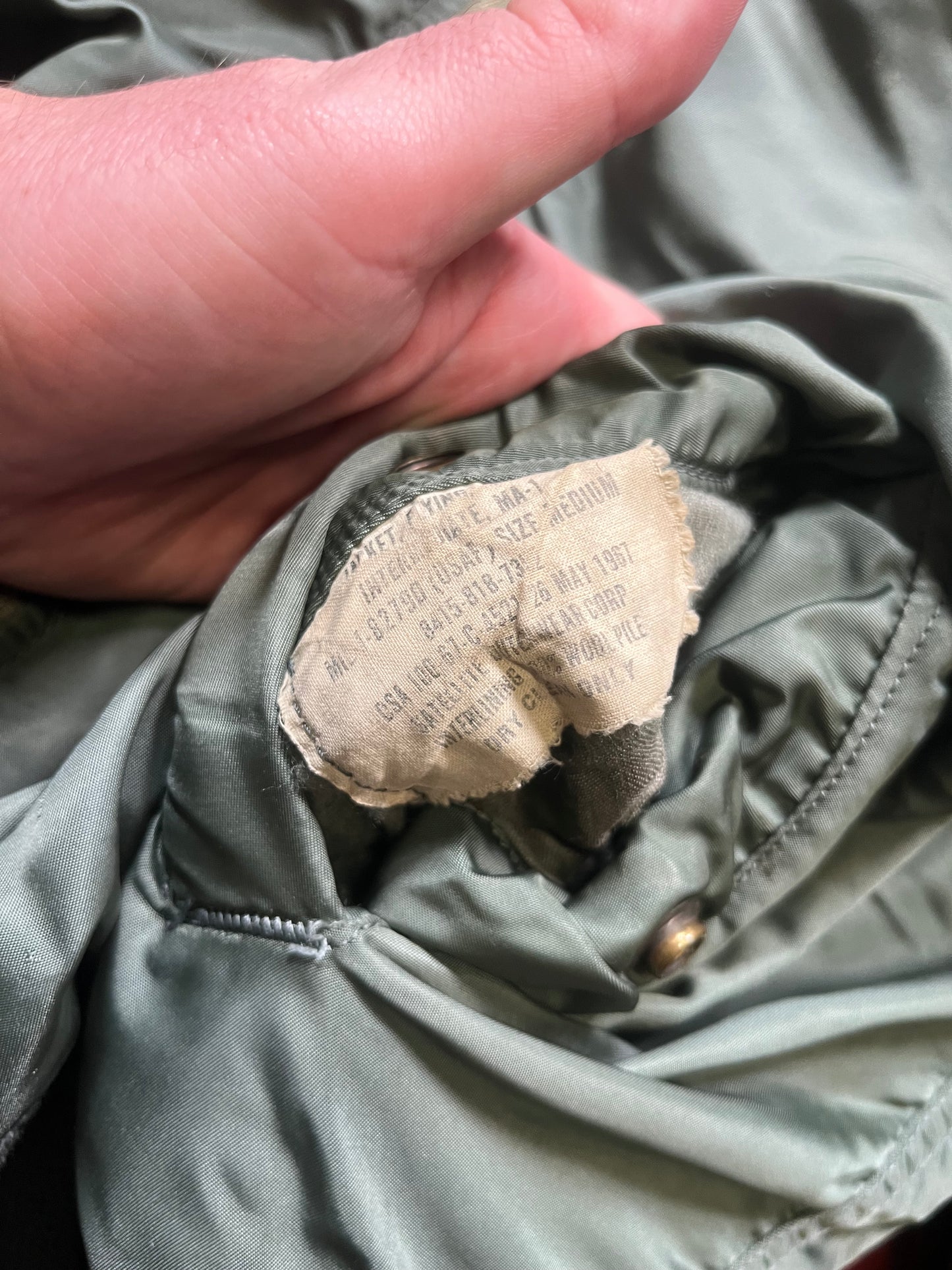 1967 MA1 Flight Jacket