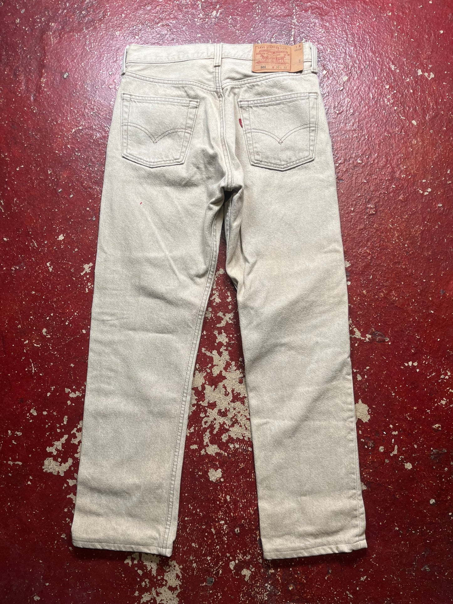 90s Levis 501s Khaki Jeans