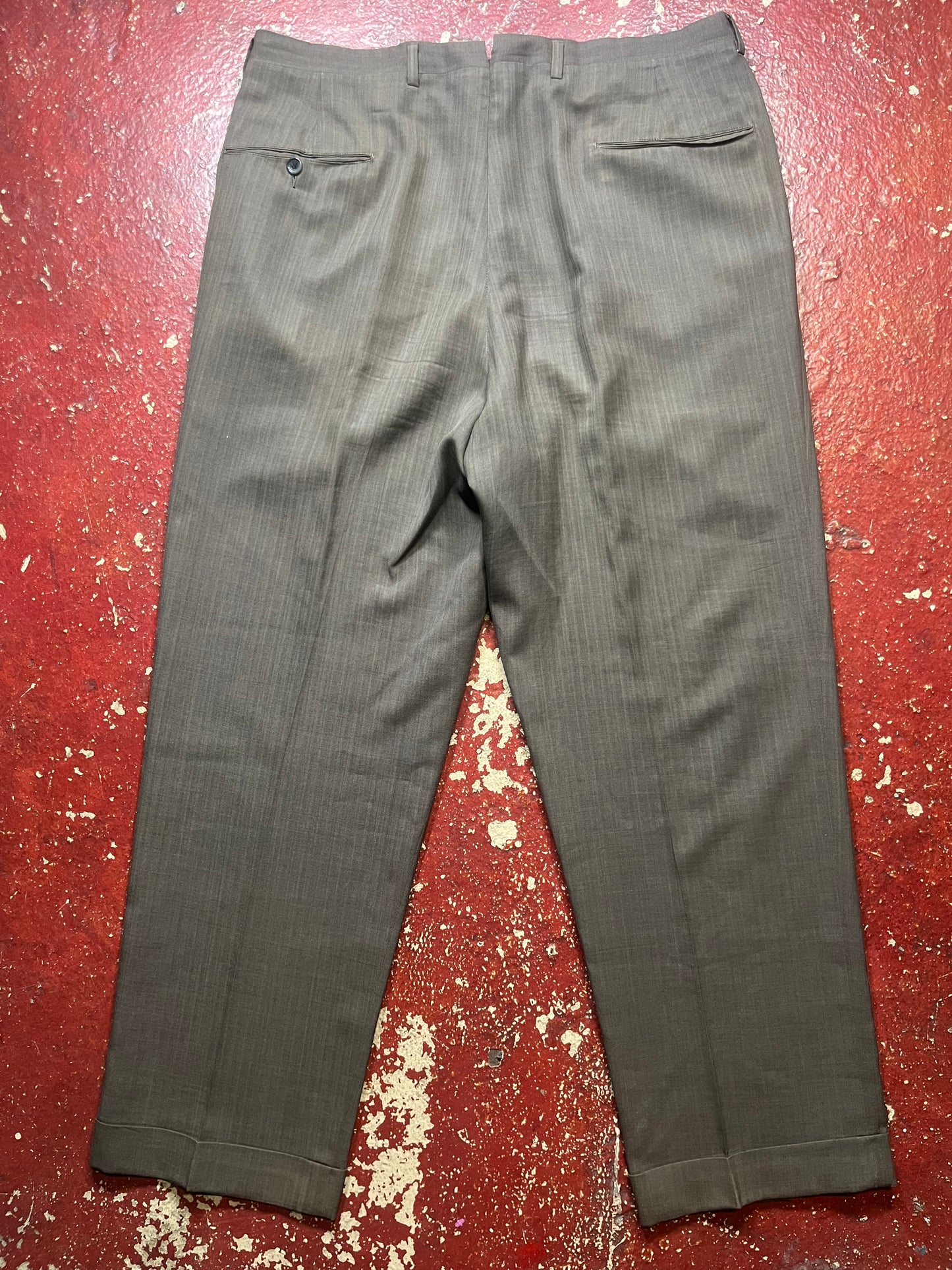 50s Split Back Brown Pants