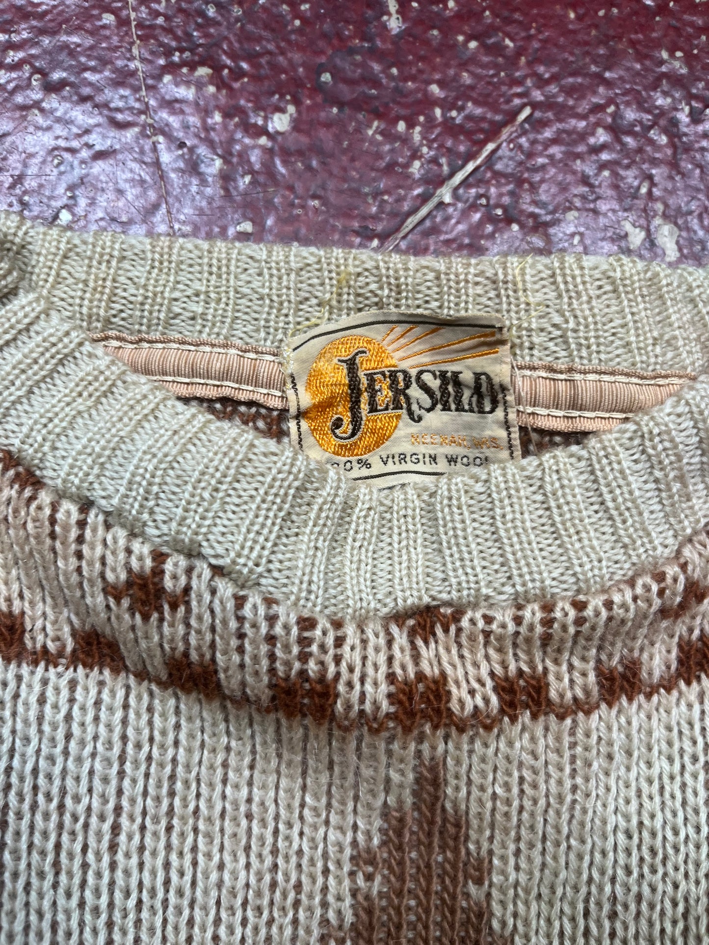 40s/50s Jersild Skiing Wool Sweater