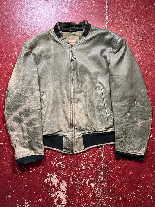 50s McGregor Green Leather Jacket