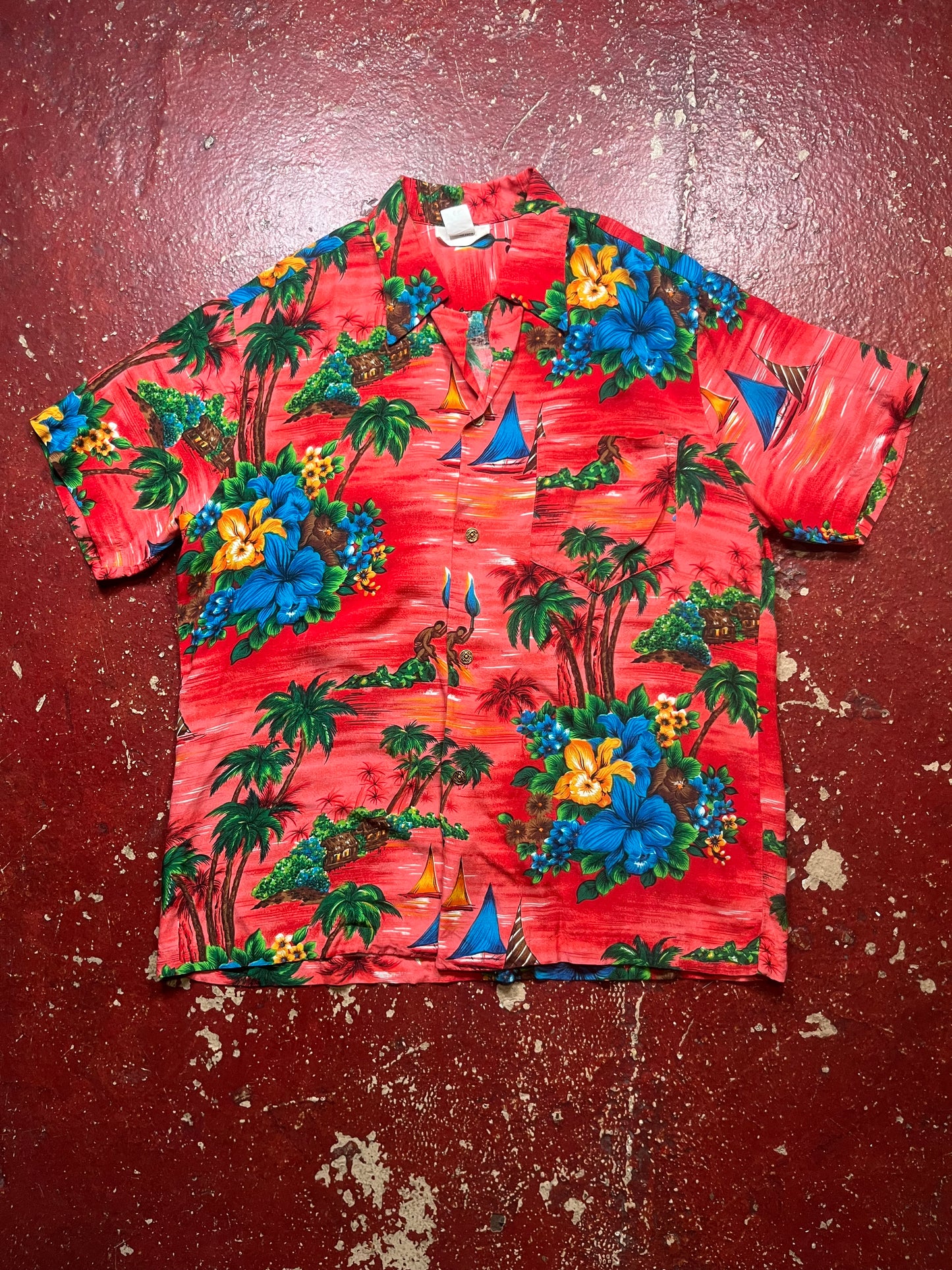 60s/70s Rayon Hawaiian Shirt