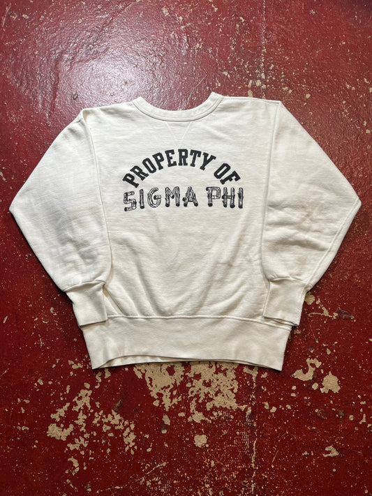 50s Single V Sigma Phi Crewneck