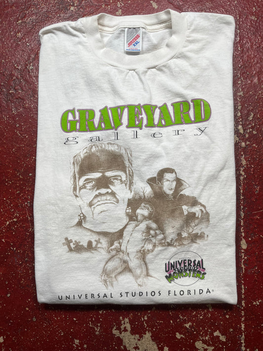90s Universal Studios Graveyard Gallery Tee