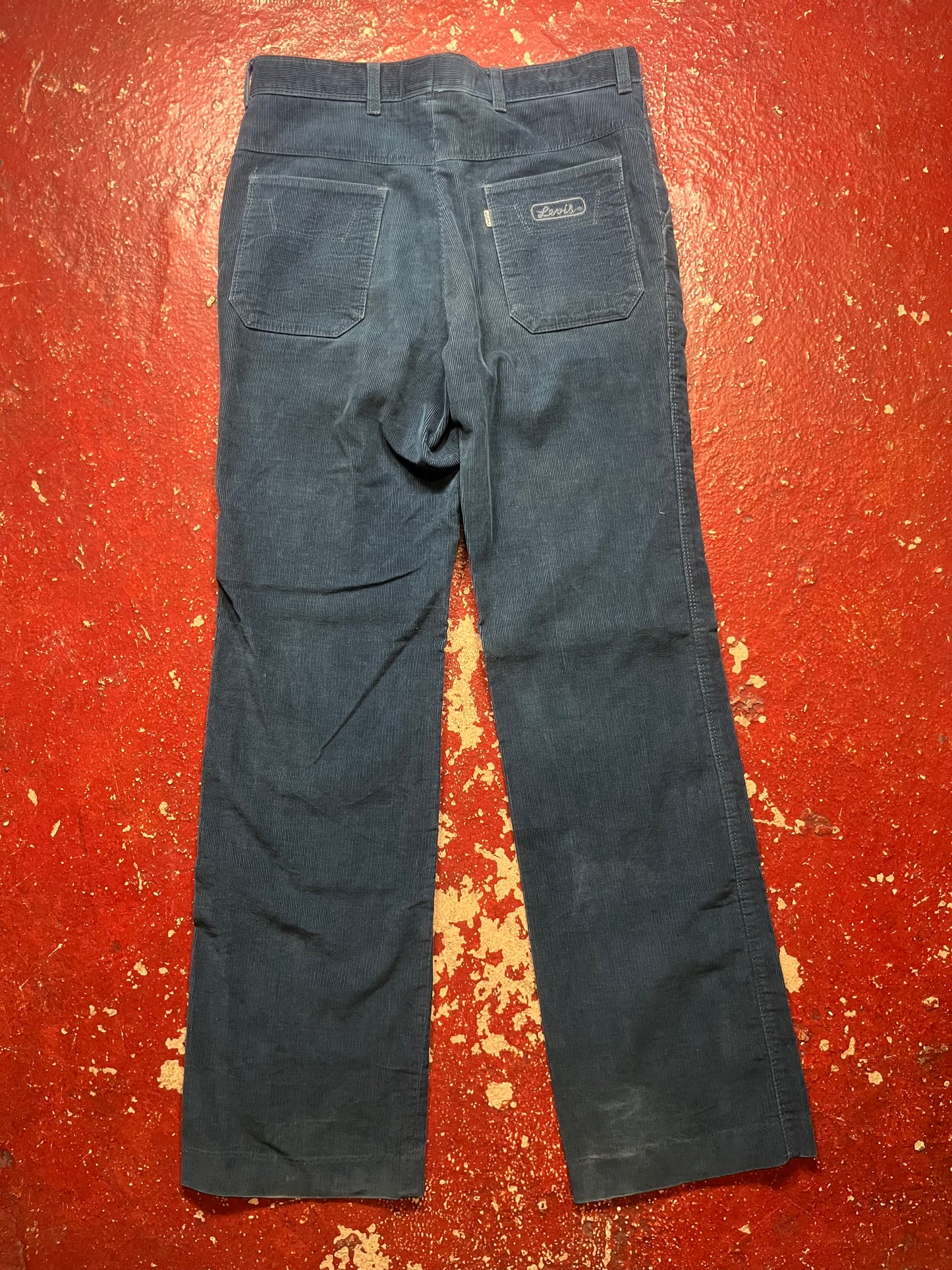 70s Levis Blue Corduroy Pants
