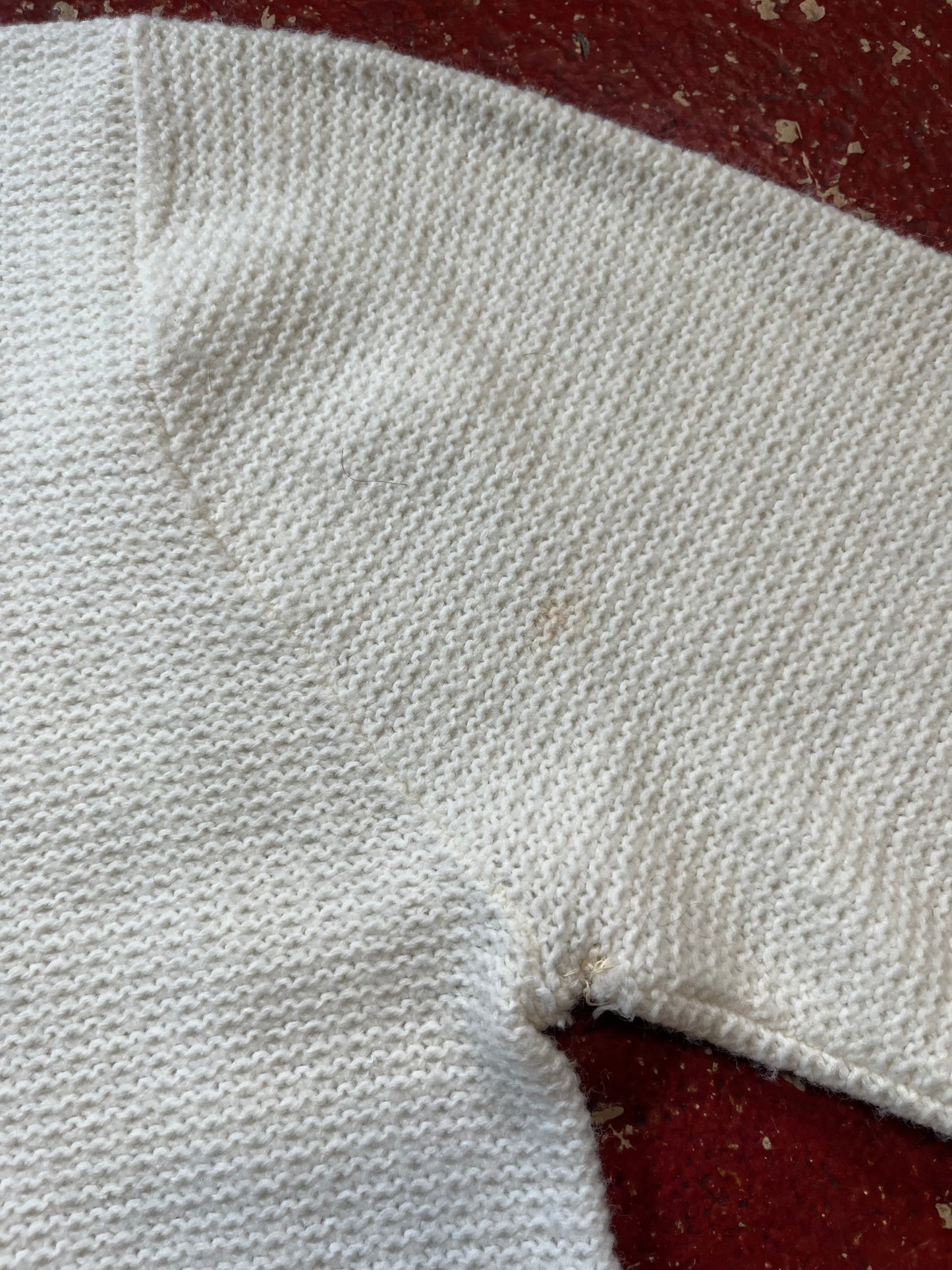 50s/60s Warwick White & Black Full Zip Up Sweater