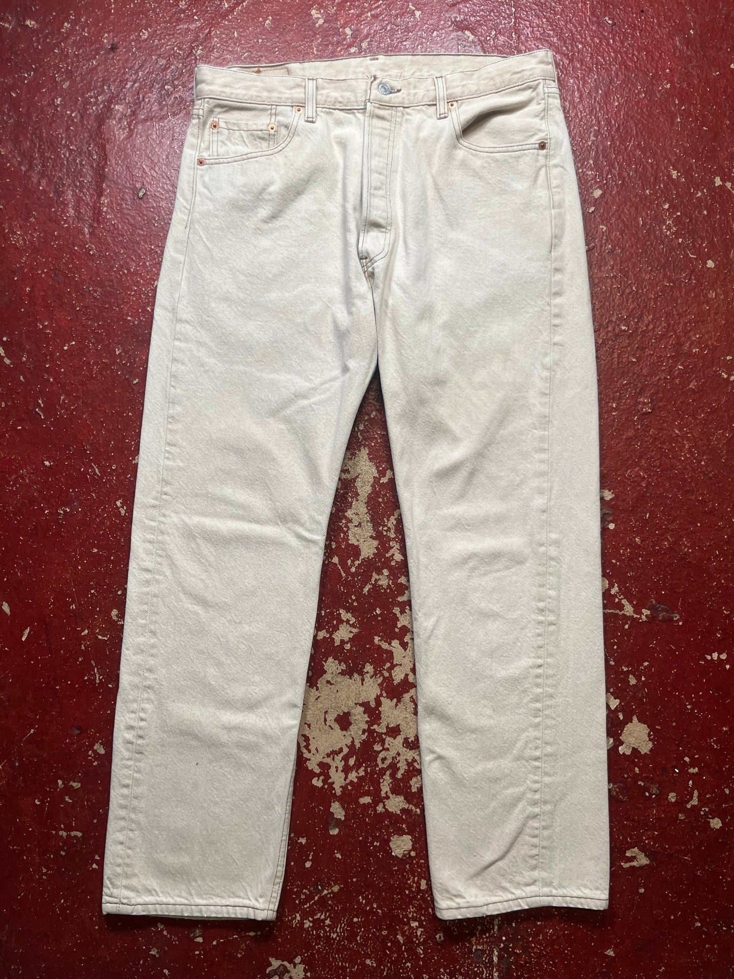 90s Levis 501s Khaki Jeans