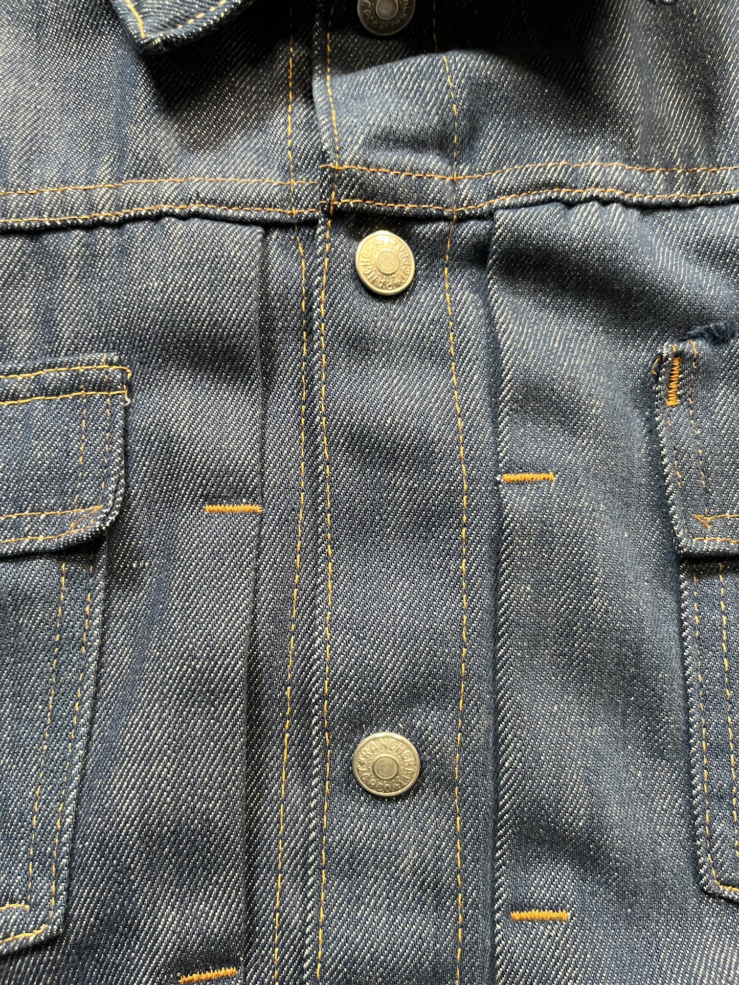 60s/70s Ranchcraft Pleated Denim Jacket