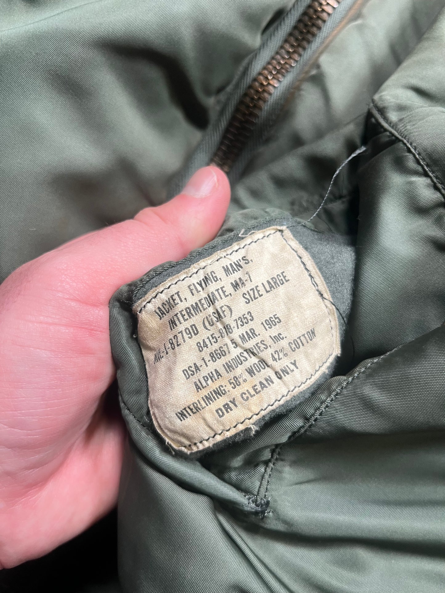 60s USAF MA-1 Jacket