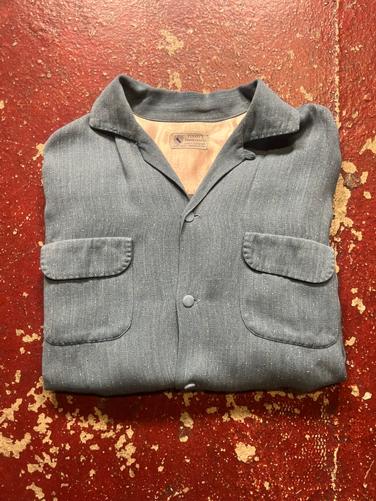 50s Towncraft Fleck Gabardine Long Sleeve Shirt