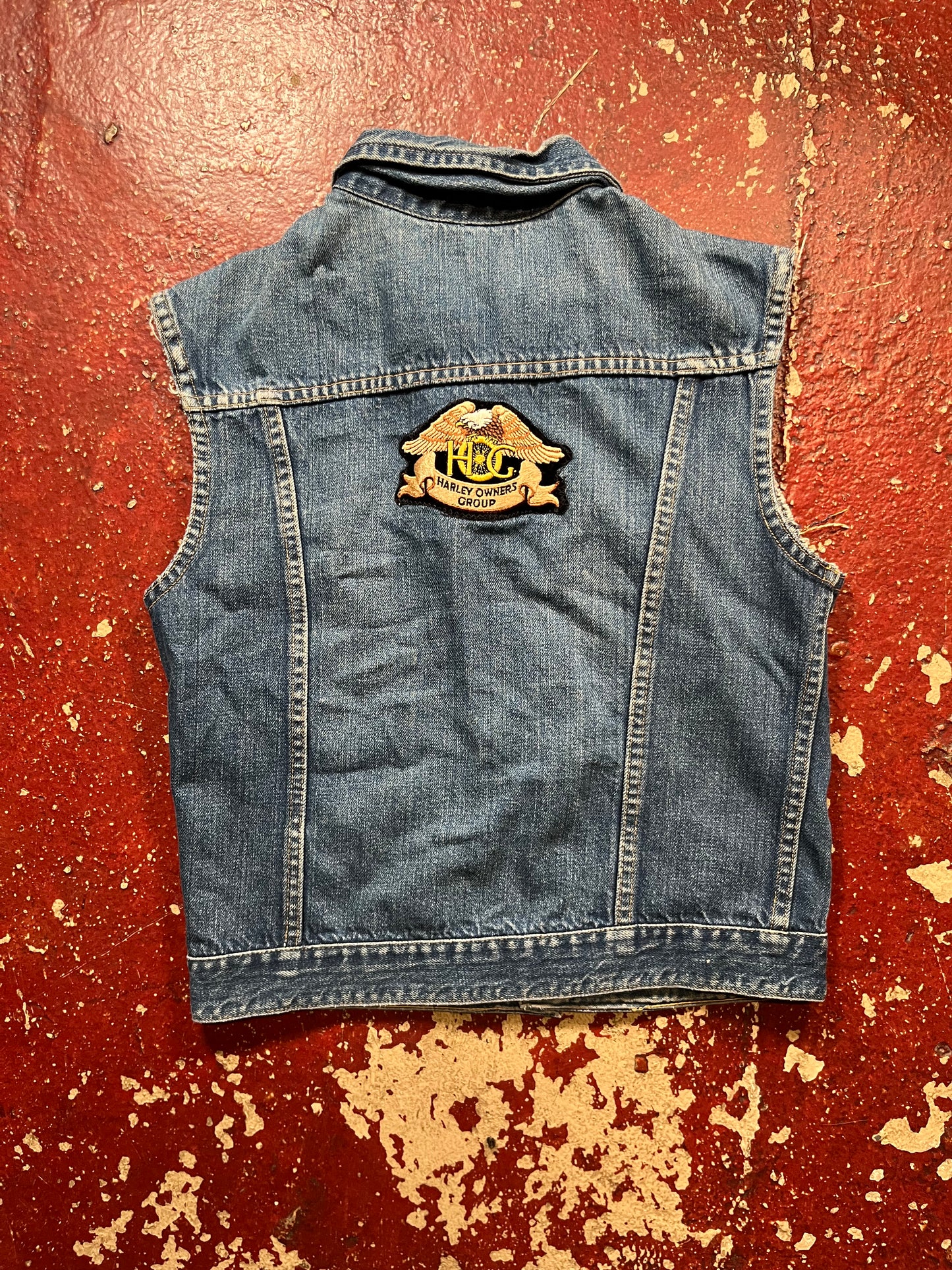 60s/70s Gauchos Pleated Denim Vest