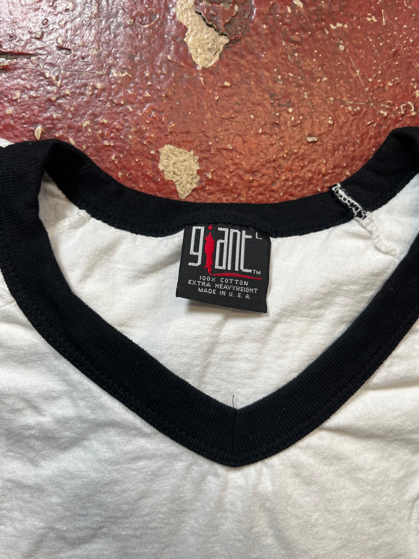 90s White Zombie Vee Neck Tee