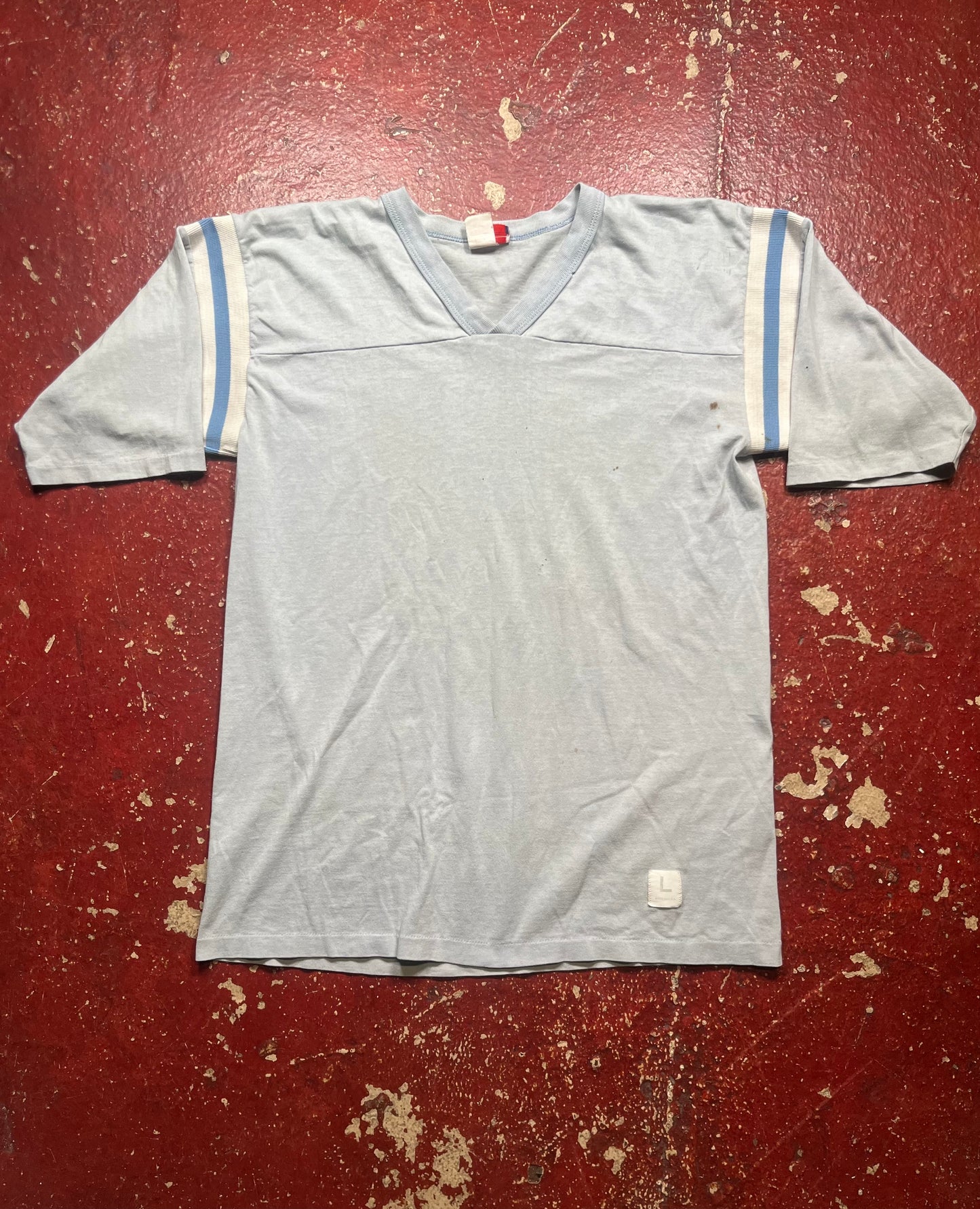 80s Season Pass Vee Neck Quarter Sleeve Shirt