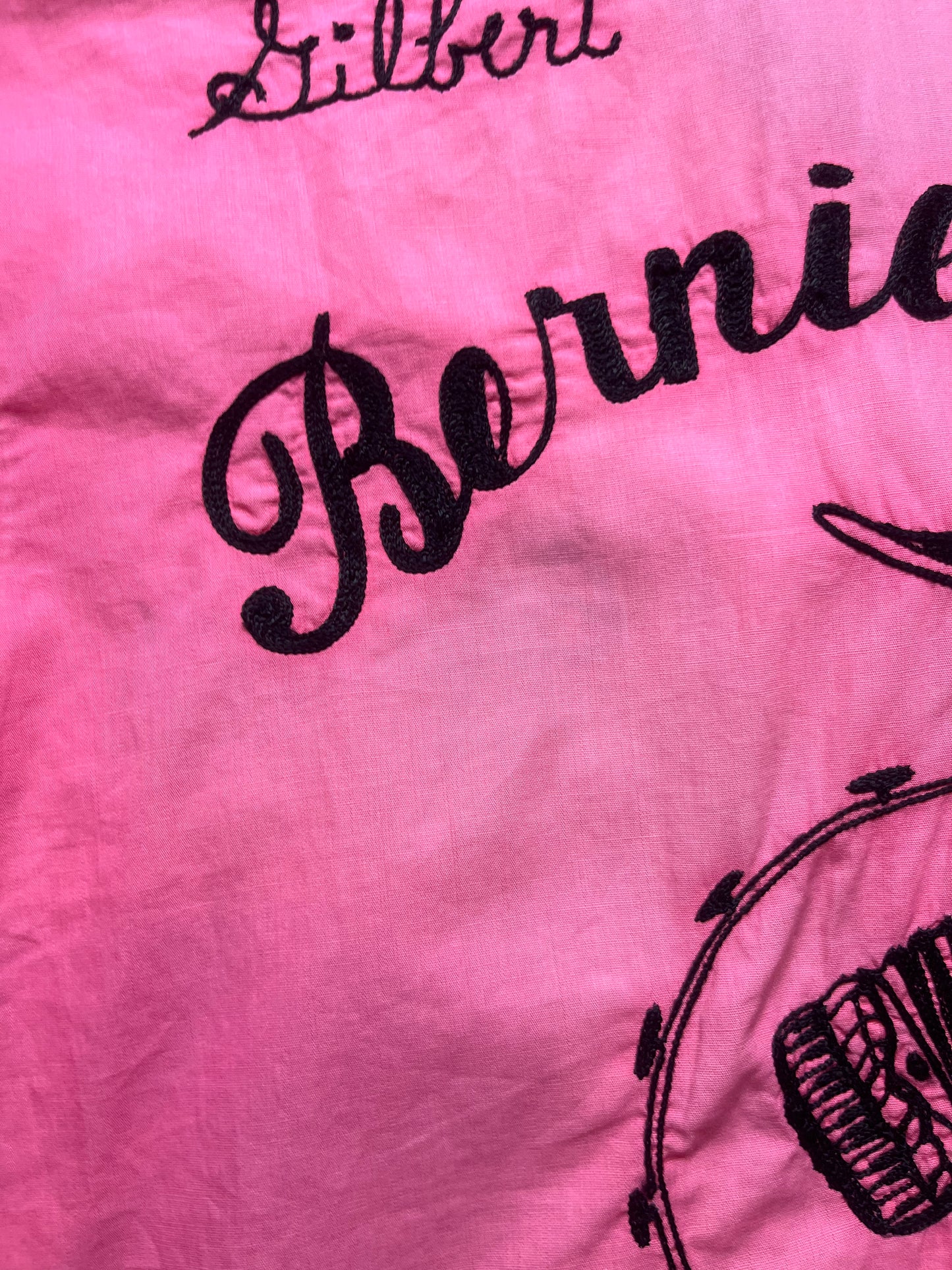 50s/60s Pink Bernie Tony Chain Stitched Bowling Shirt