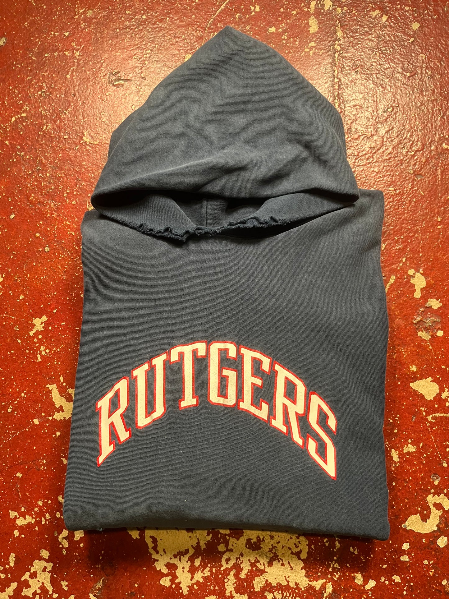 80s Champion Reverse Weave Rutgers Hoodie