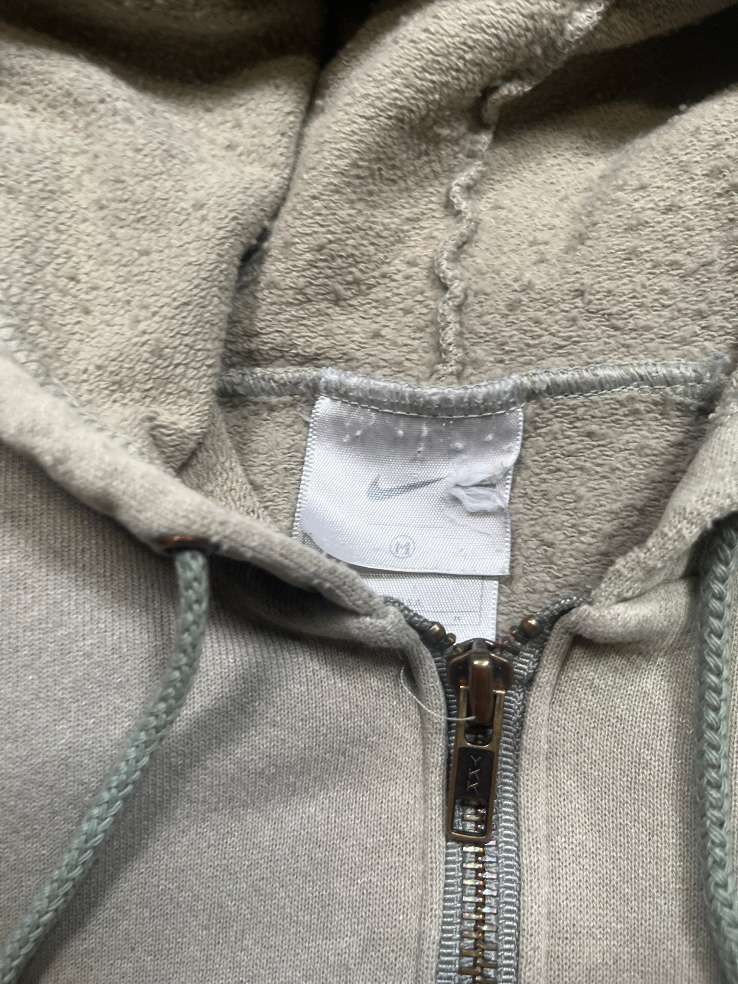 90s/00s Nike Green Zip Up Hoodie