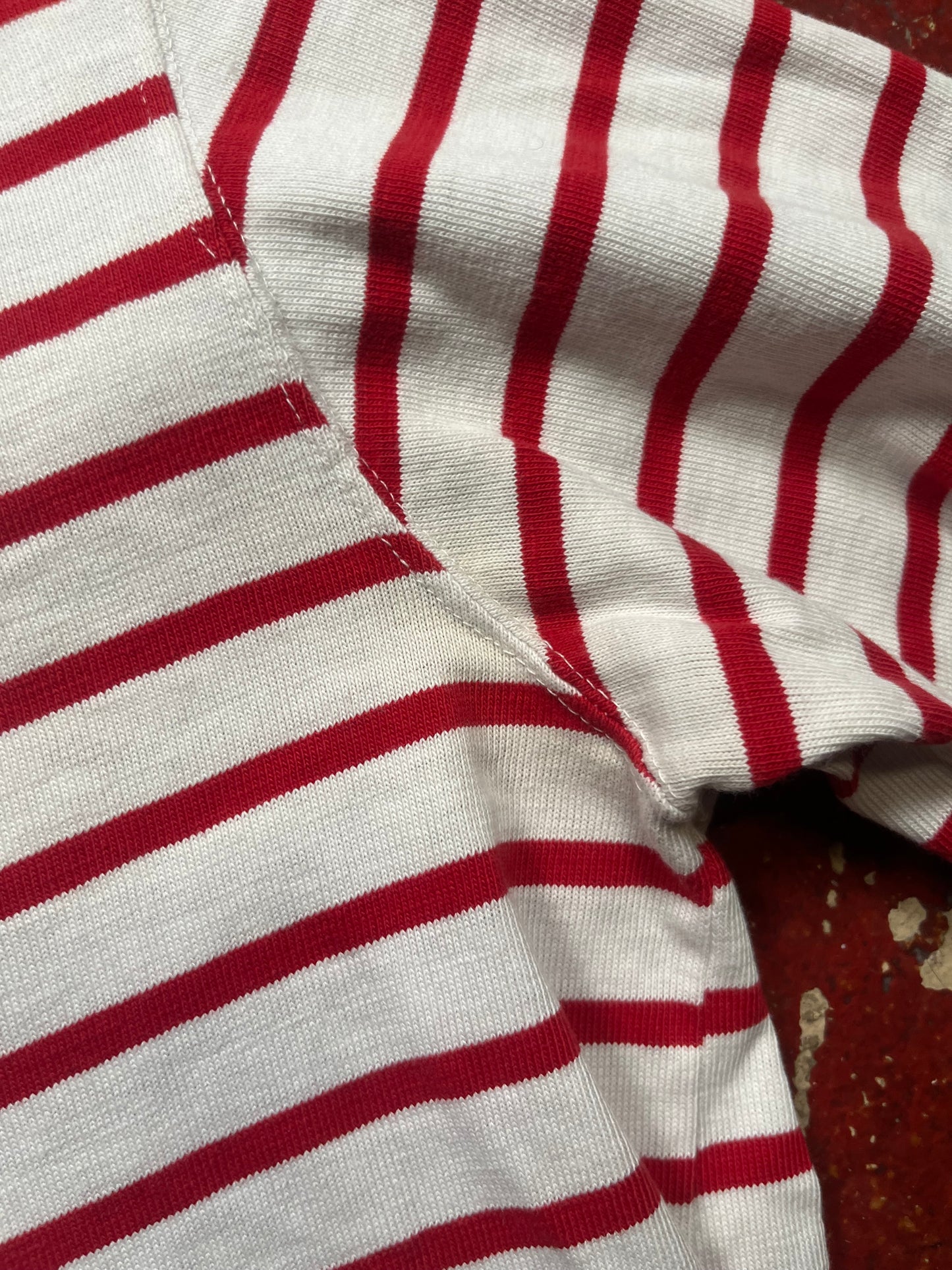1987 Polo Red & Striped Long Sleeve Shirt