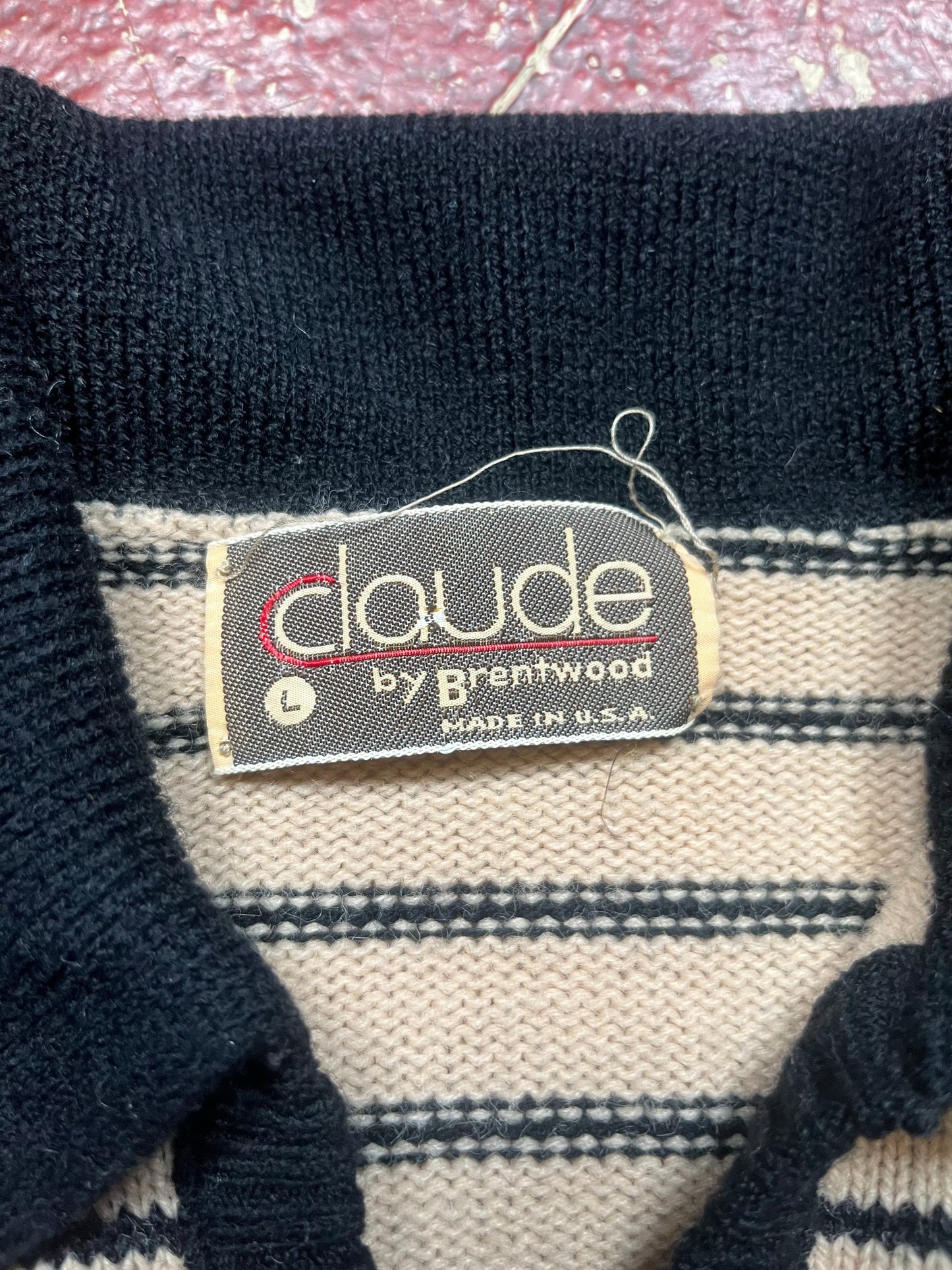 60s/70s Claude Vee Neck Sweater