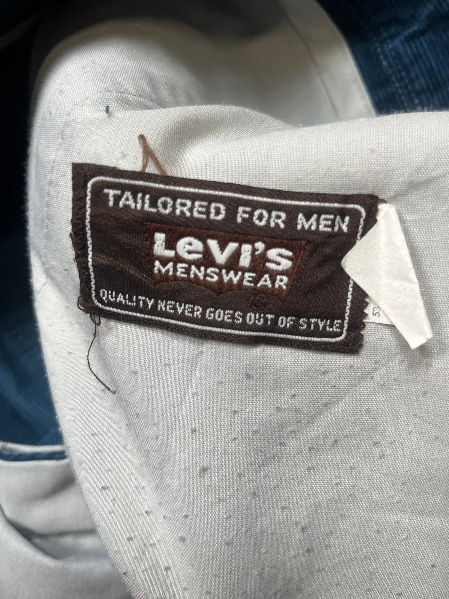 70s Levis Blue Corduroy Pants