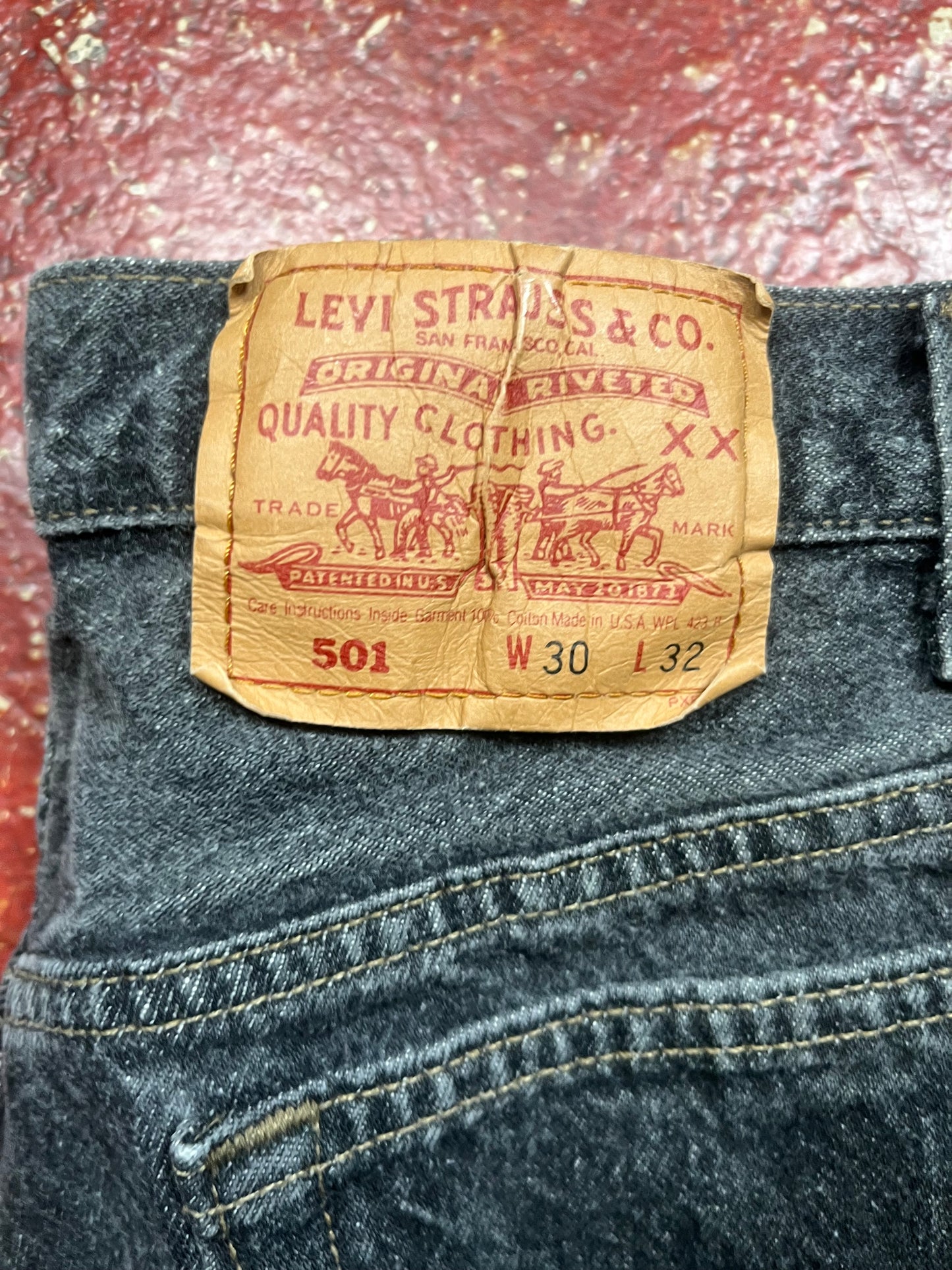 90s Levi’s 501s Black Jeans