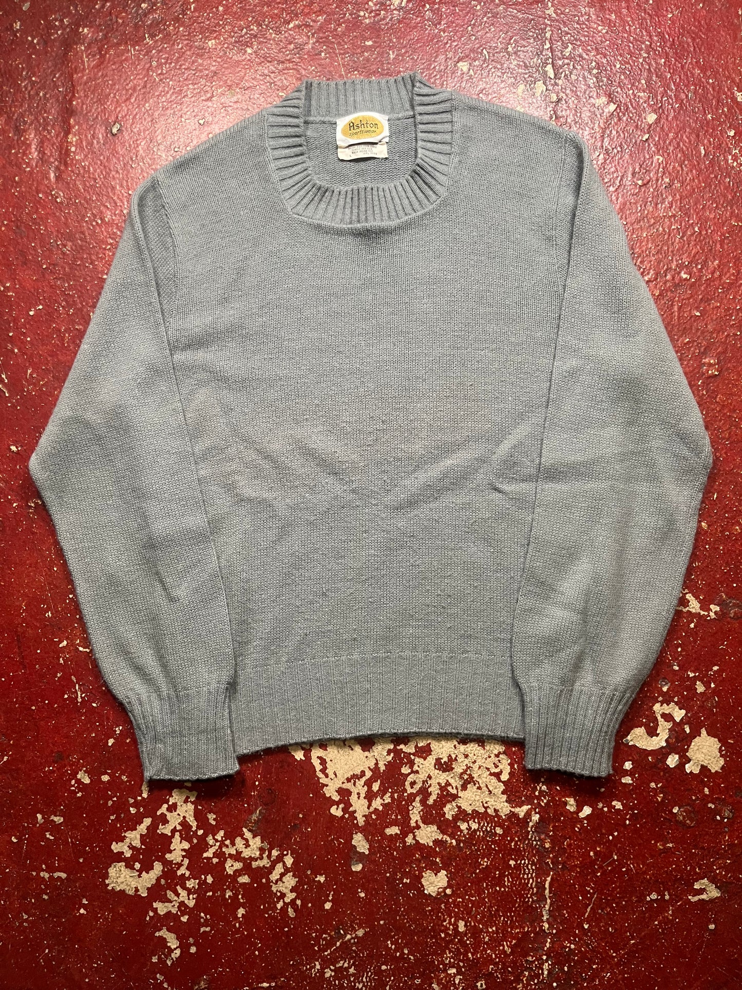 60s Ashton Grey Acrylic Sweater