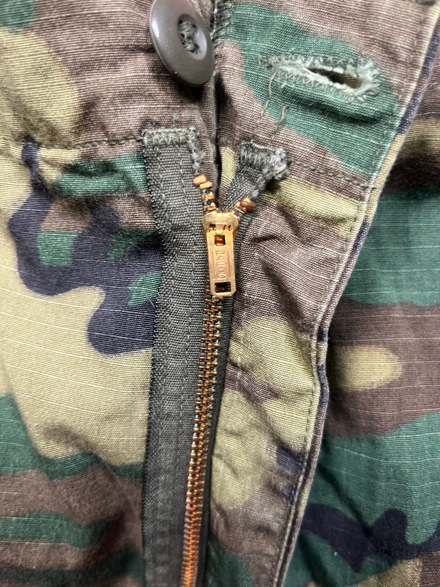 1970 Woodland Camo Poplin Cargo Pants