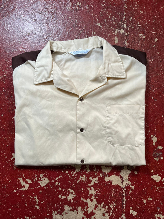 70s Hilton Brown Bowling Shirt