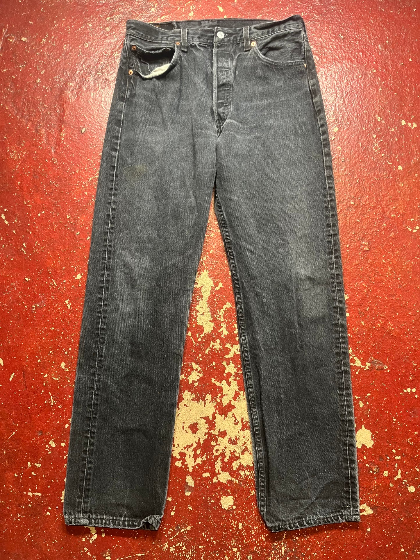 90s Levis 501s Black Jeans
